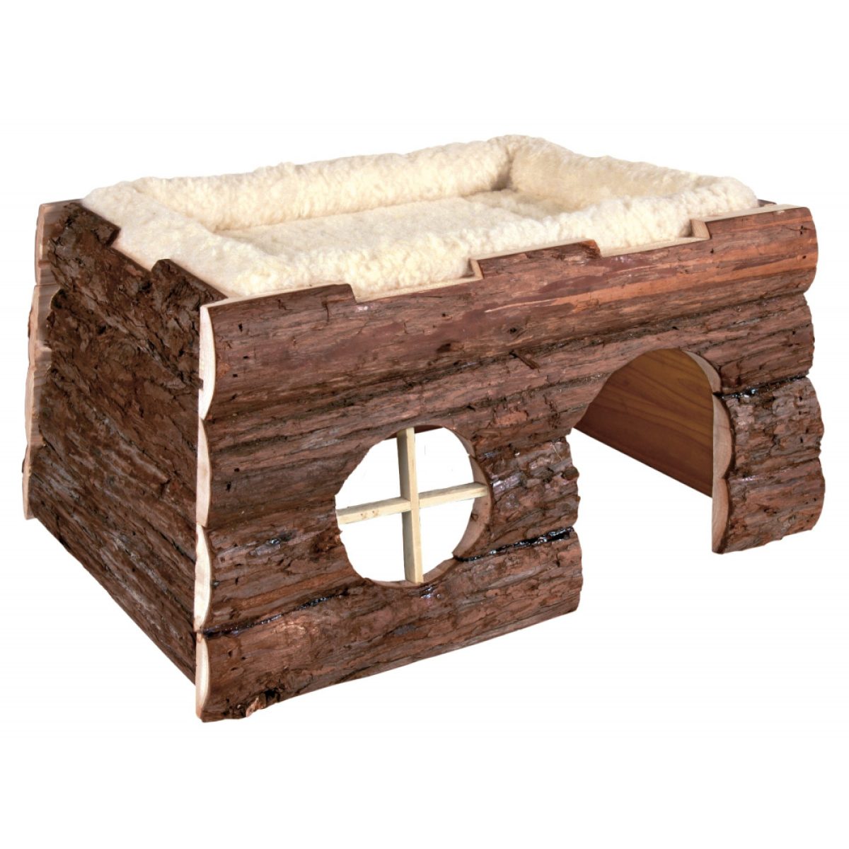 Prírodný drevený domček 39 x 22 x 29 cm – Obrázok 1
