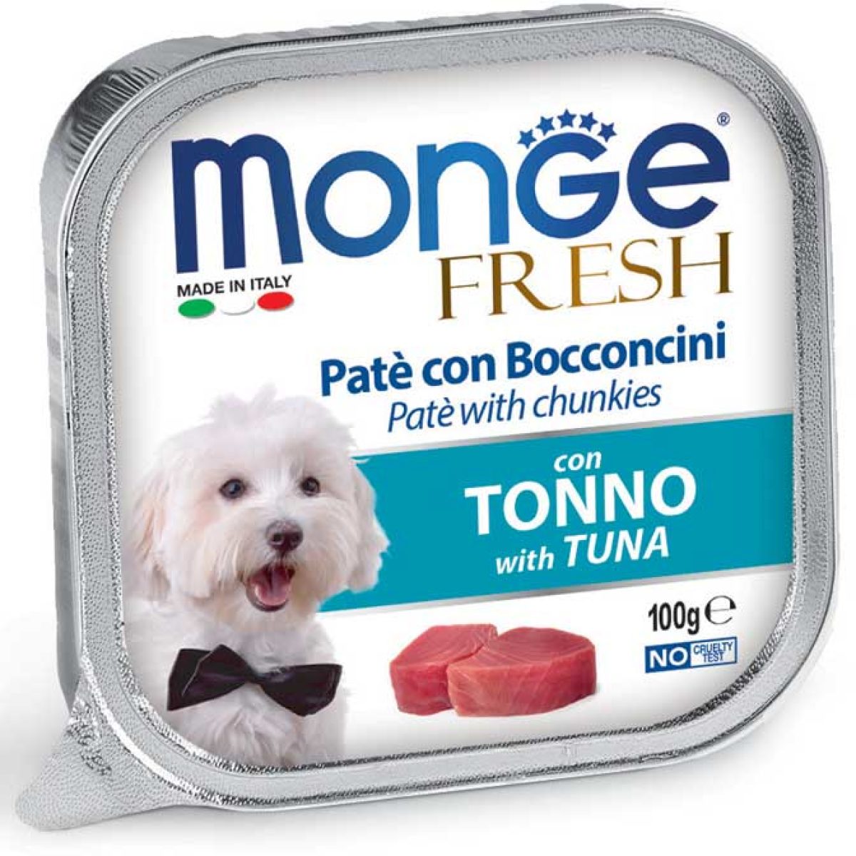 MONGE FRESH paštéta - tuniak, 100 g – Obrázok 1