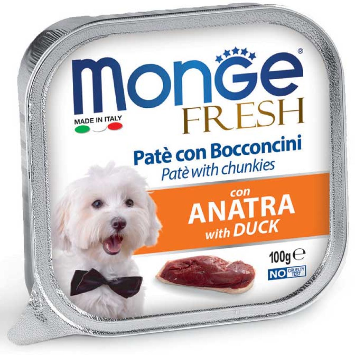 MONGE FRESH paštéta - kačacie mäso, 100 g – Obrázok 1