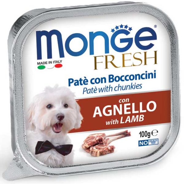 MONGE FRESH paštéta - jahňacie mäso, 100 g
