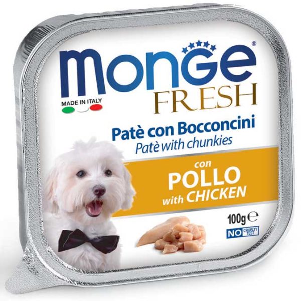 MONGE FRESH paštéta - kuracie mäso, 100 g