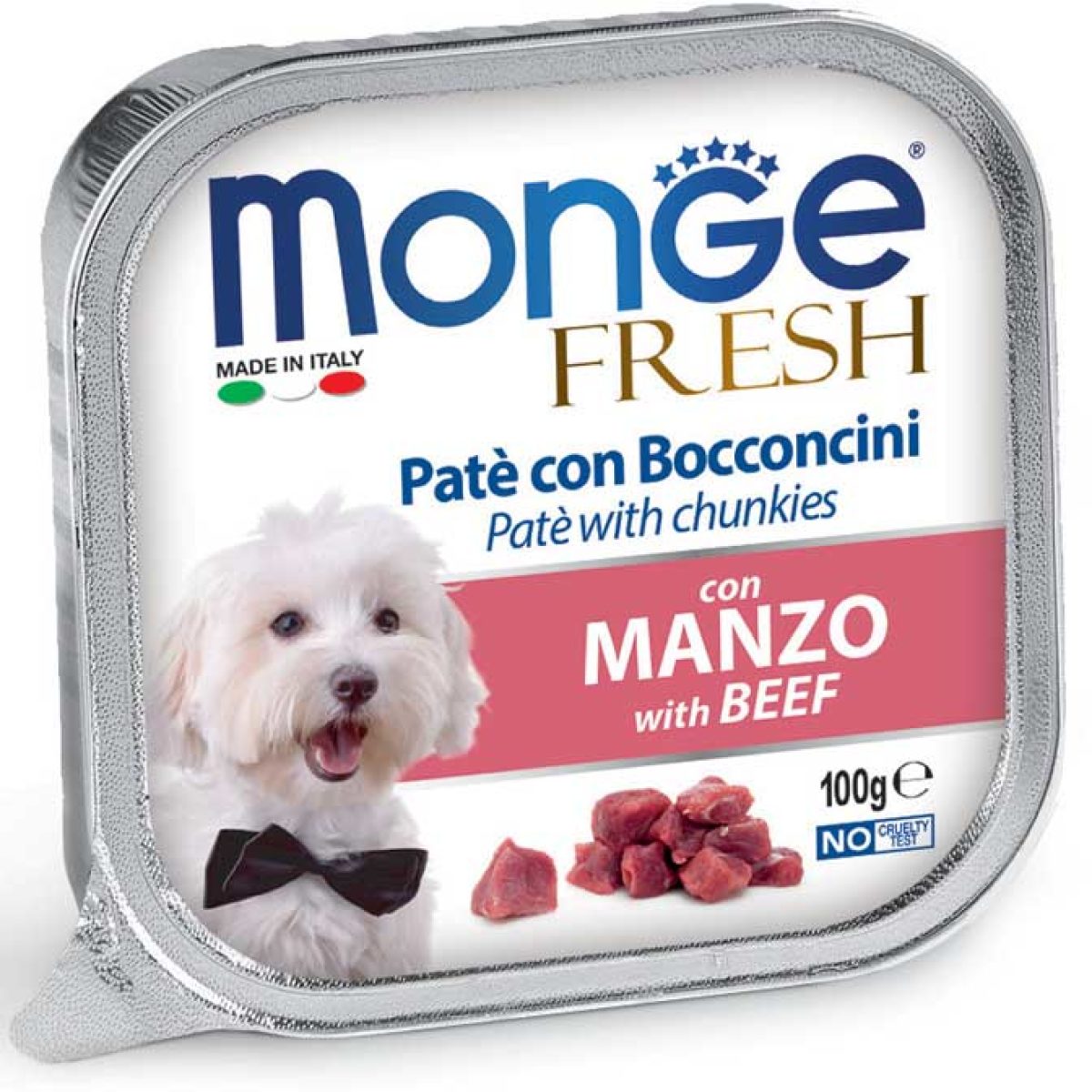 MONGE FRESH paštéta - hovädzie mäso, 100 g – Obrázok 1