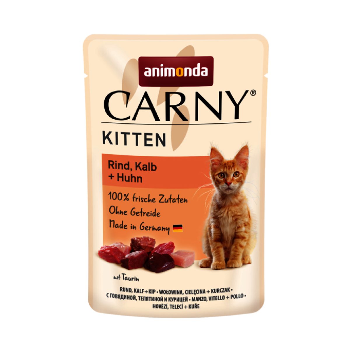 Animonda - Carny Kitten hovädzie & teľacie + kuracie, 85 g – Obrázok 1