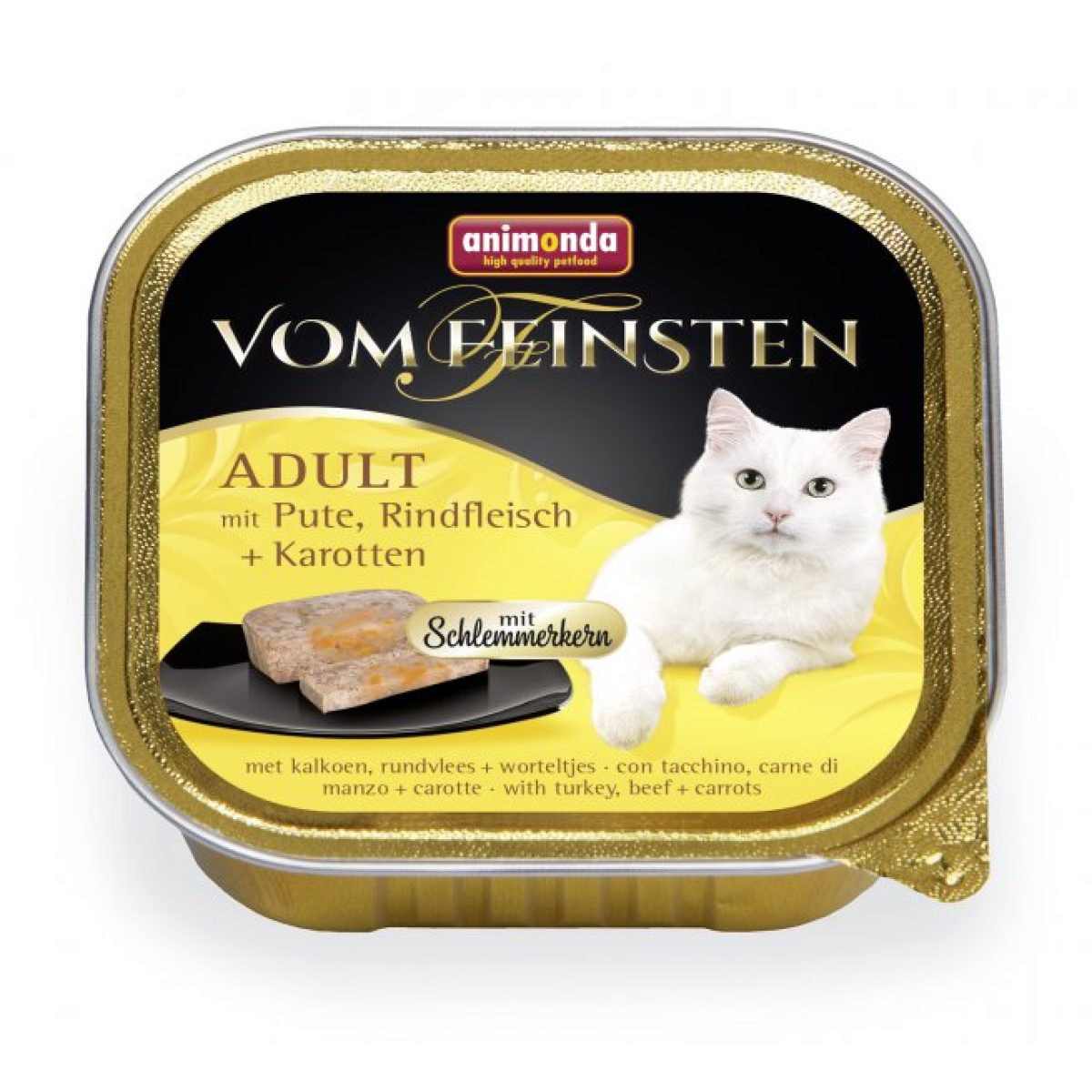 Animonda - Vom Feinsten Adult Cats morčacie & hovädzie + mrkva, 100 g – Obrázok 1