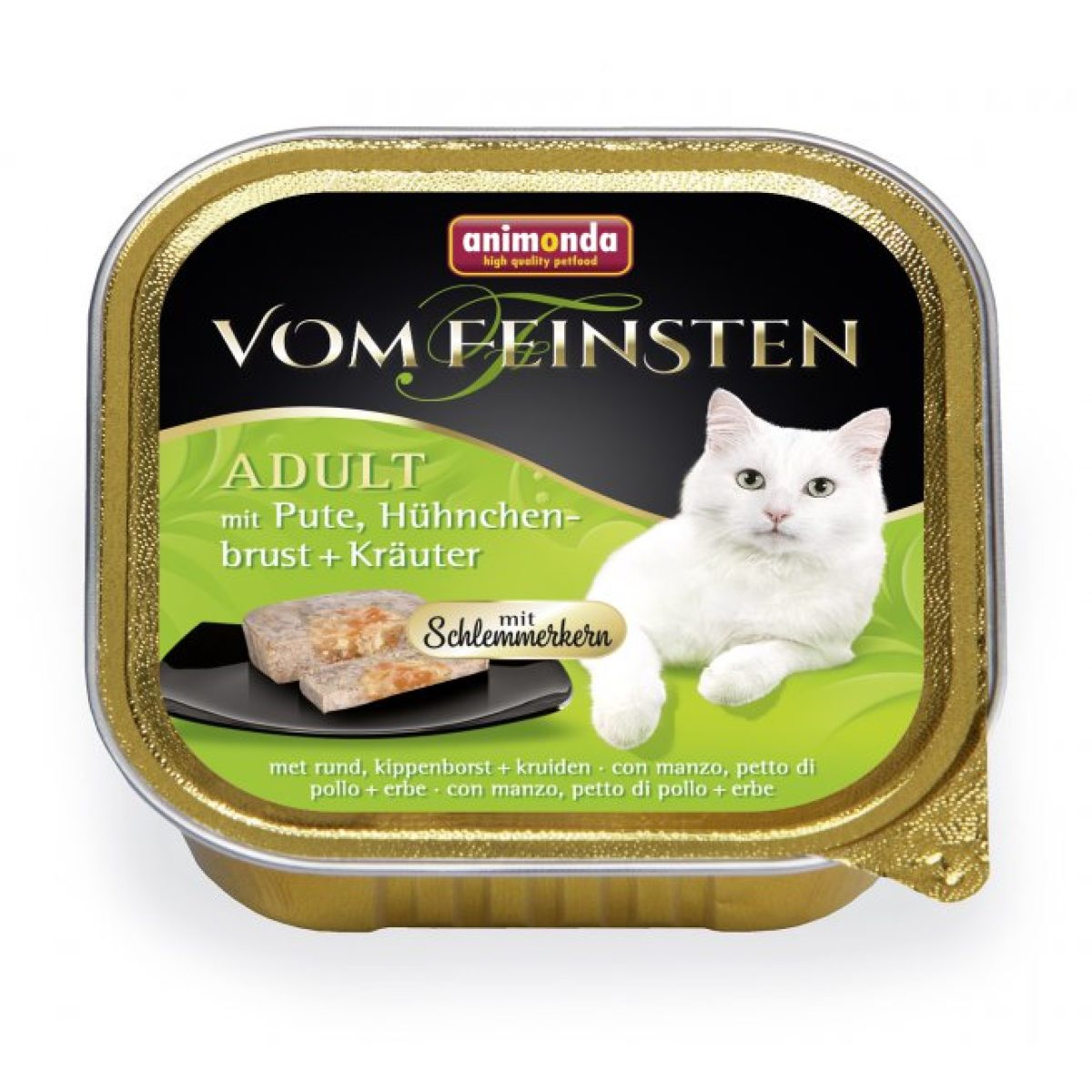 Animonda - Vom Feinsten Adult Cats morčacie & kuracie + bylinky, 100 g – Obrázok 1