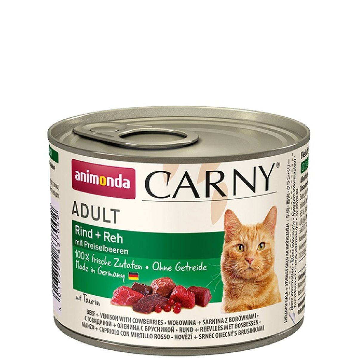 Animonda - Carny Adult Cats hovädzie & srnčie + brusnice, 200 g – Obrázok 1