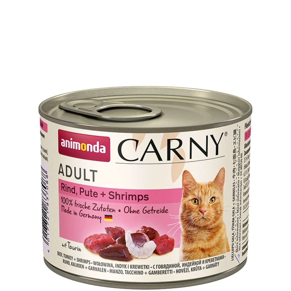 Animonda - Carny Adult Cats hovädzie & morčacie + krevety, 200 g – Obrázok 1