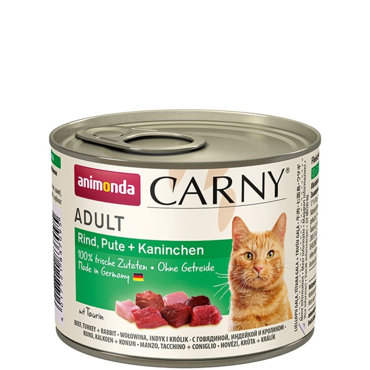 Animonda - Carny Adult Cats hovädzie & morčacie + králičie, 200 g – Obrázok 1