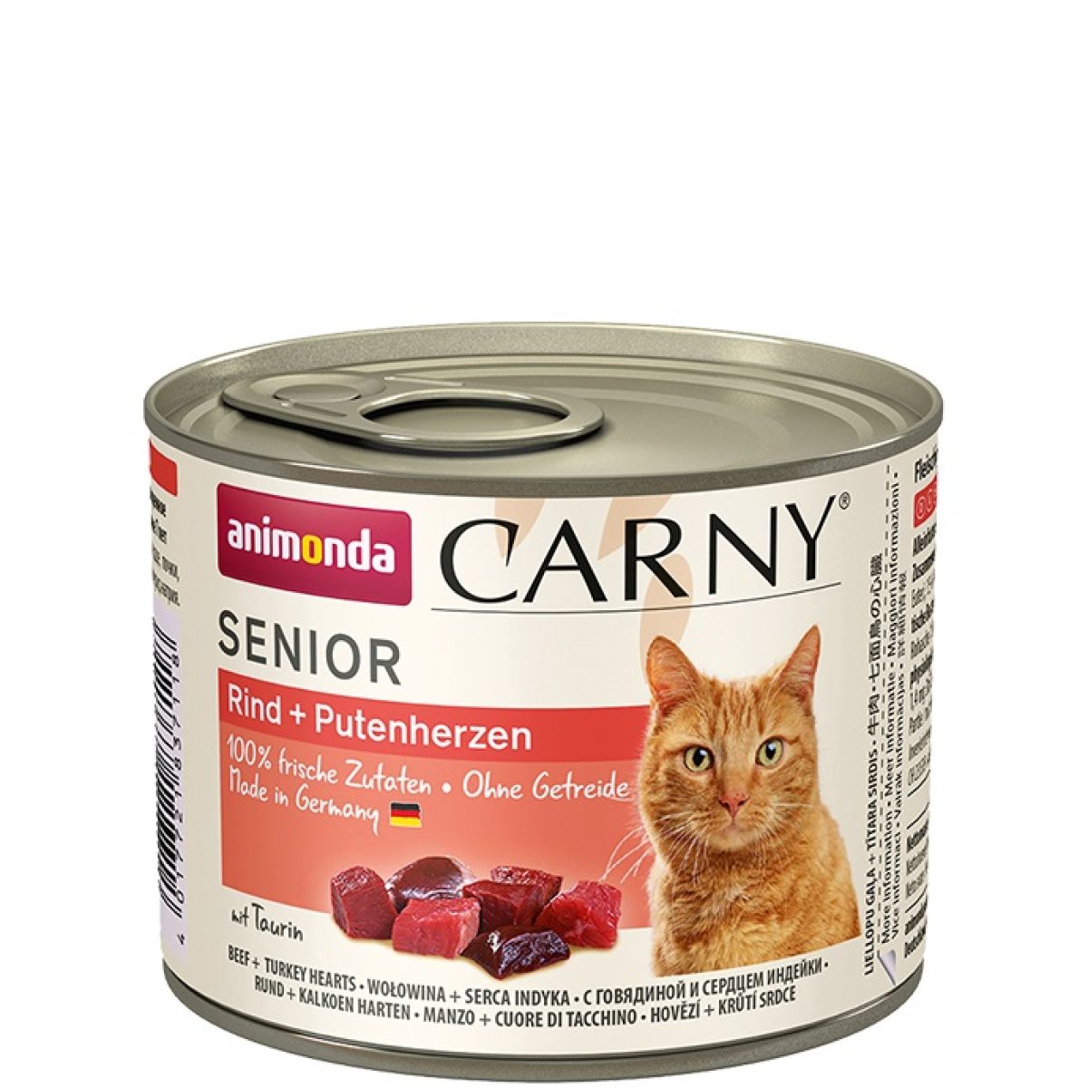 Animonda - Carny Senior Cats hovädzie & morčacie srdce, 200 g – Obrázok 1