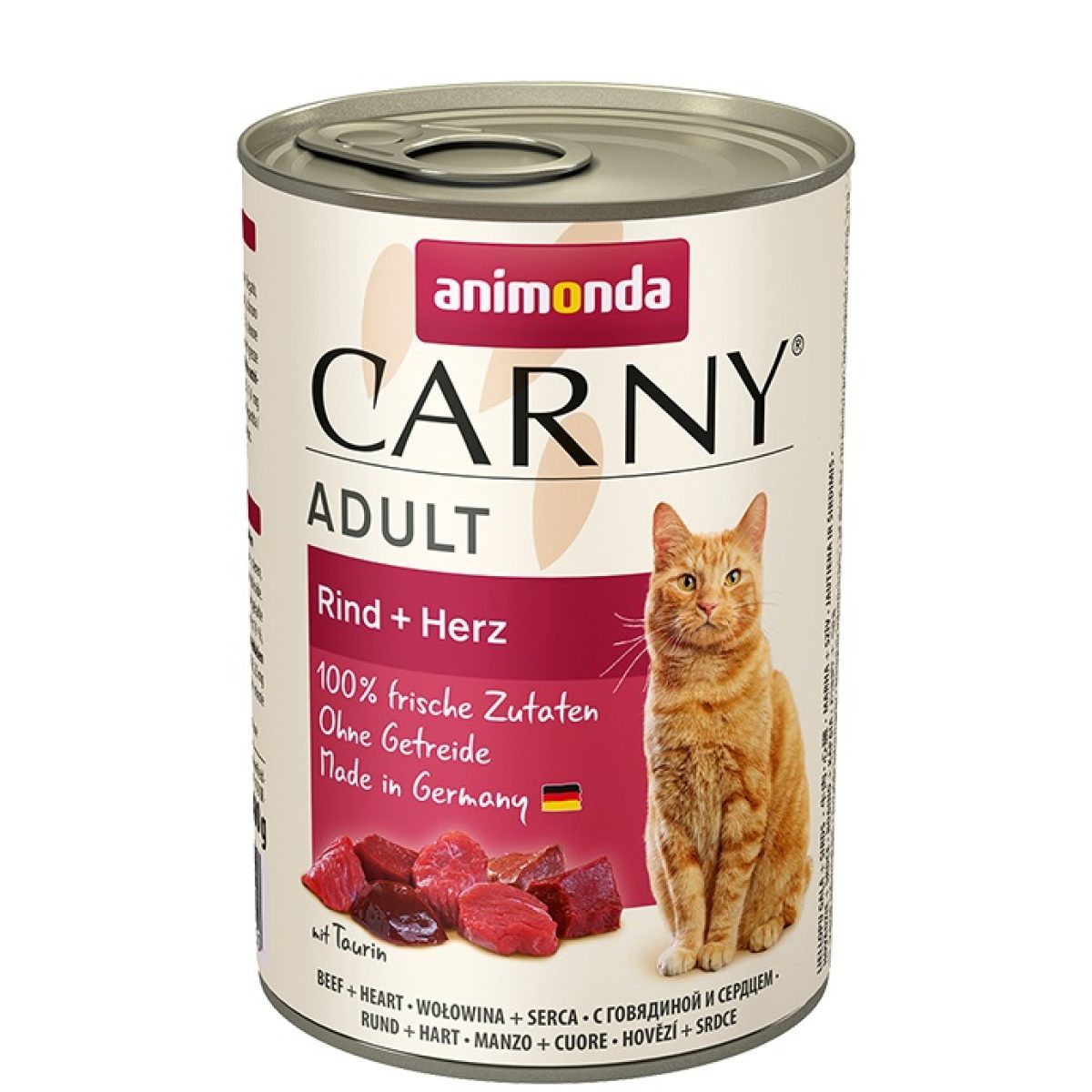 Animonda - Carny Adult Cats hovädzie & srdce, 400 g – Obrázok 1