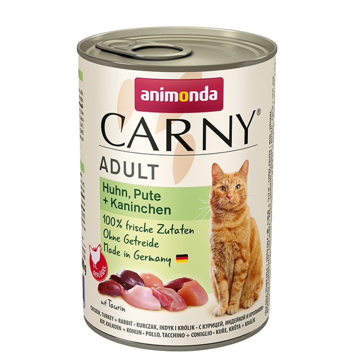 Animonda - Carny Adult kuracie & morčacie + králičie, 400 g – Obrázok 1