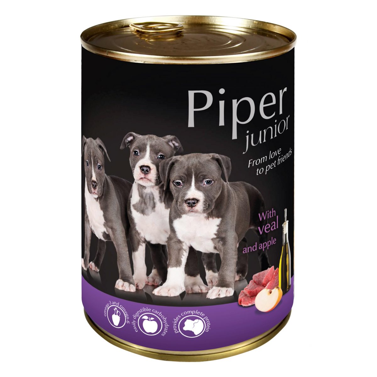 Piper - Junior teľacie & jablká, 400 g – Obrázok 1