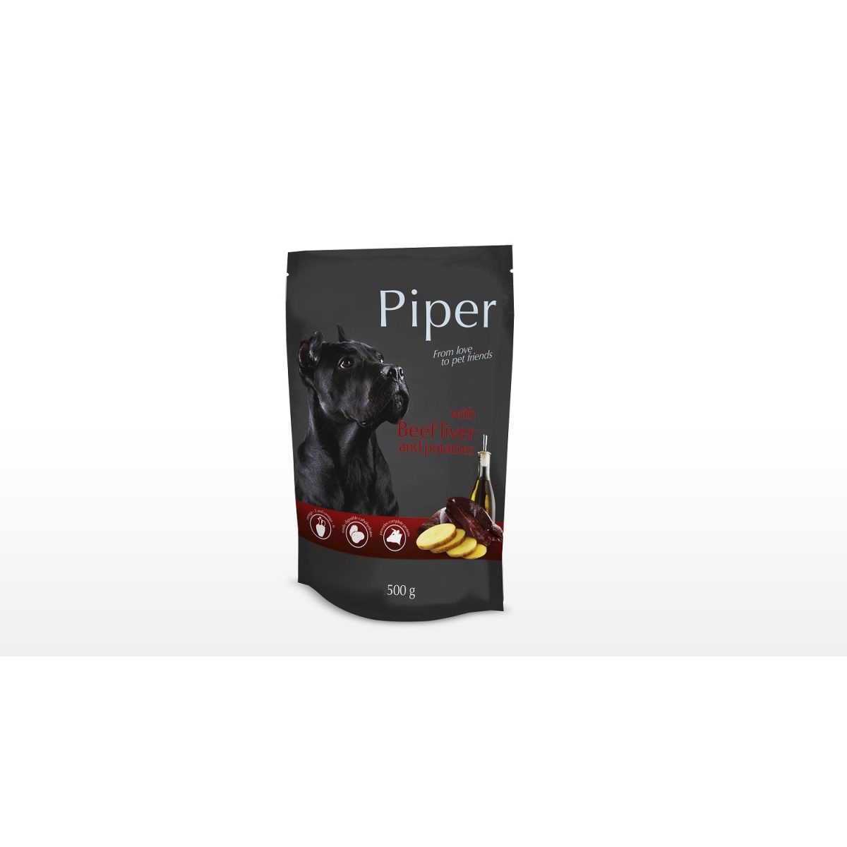 Piper - Adult hovädzia pečeň & zemiaky, 500 g – Obrázok 1