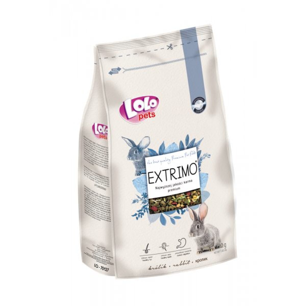 LO70127 EXTRIMO kompletné krmivo, 750 g – Obrázok 1