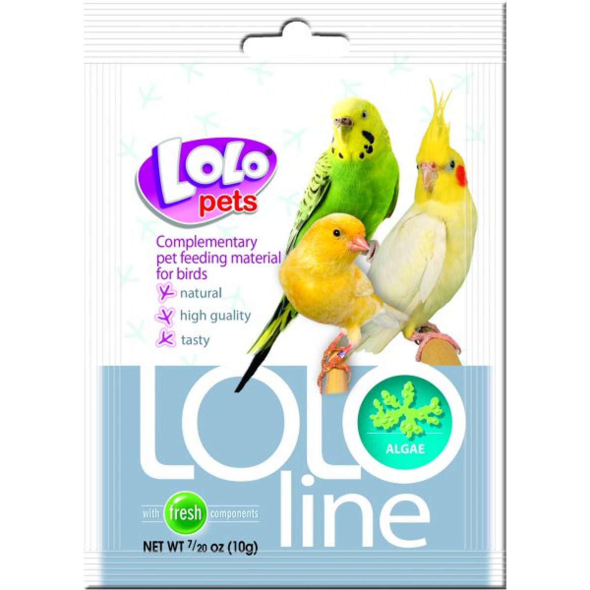 LOLO pets - Alga morské riasy pre vtáky, 10 g – Obrázok 1