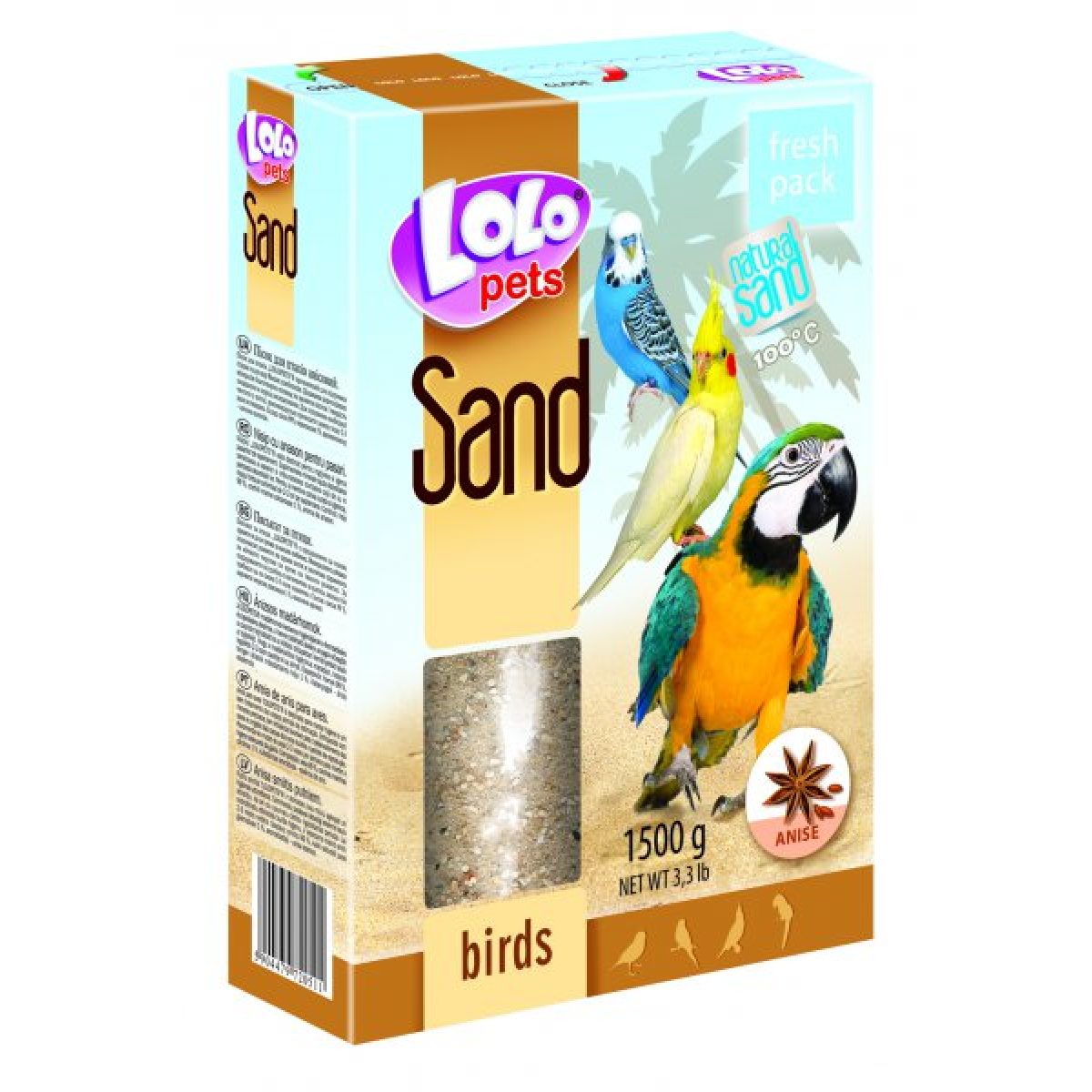 LOLO pets - anízový piesok pre vtáky, 1500 g – Obrázok 1