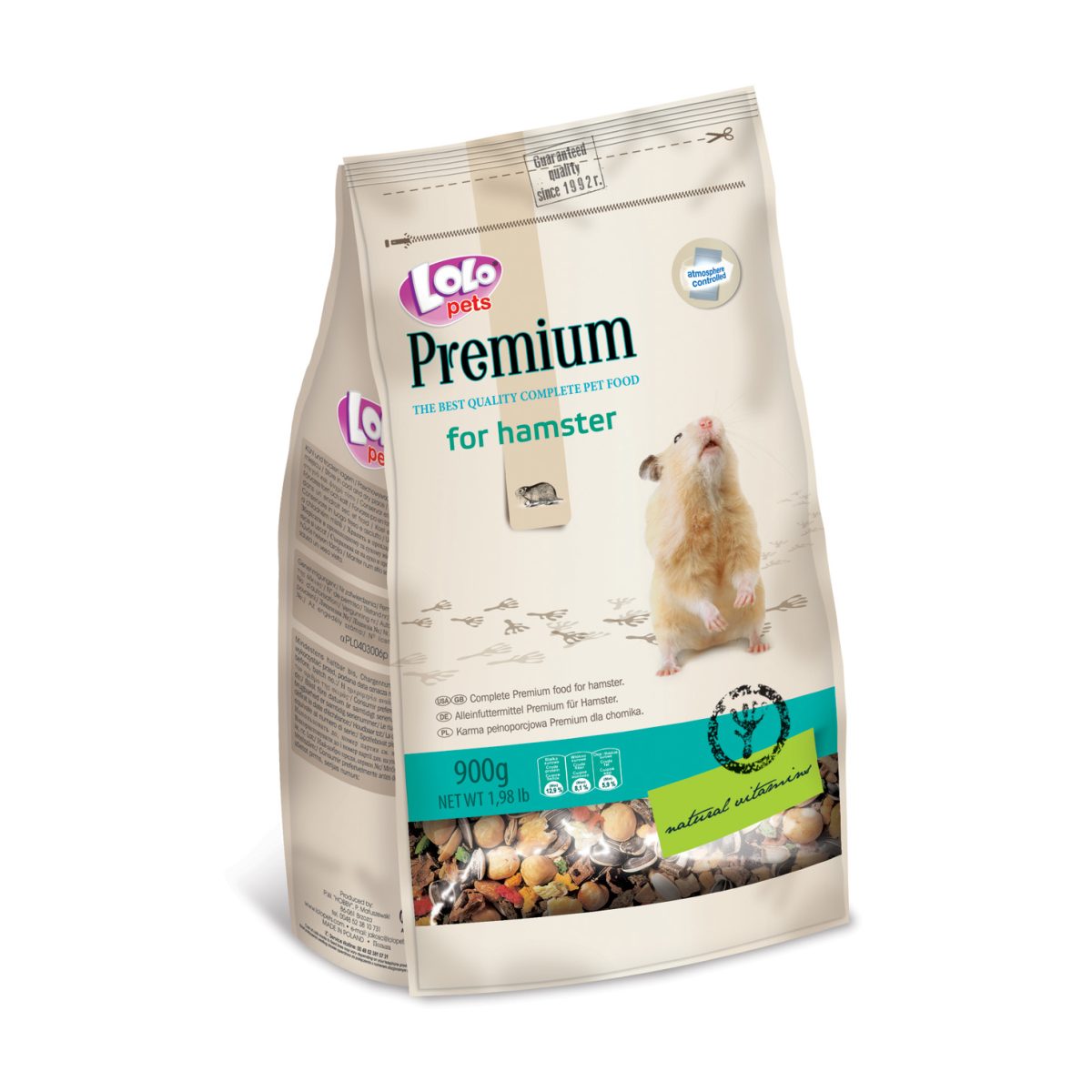 LOLO pets - Premium krmivo pre škrečky, 900 g – Obrázok 1