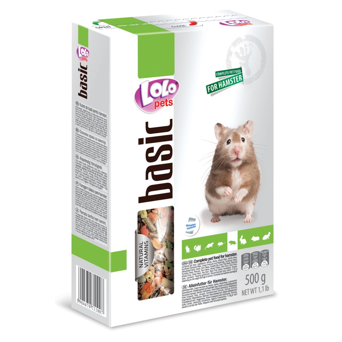 LOLO pets - Basic kompletné krmivo pre škrečky, 500 g – Obrázok 1
