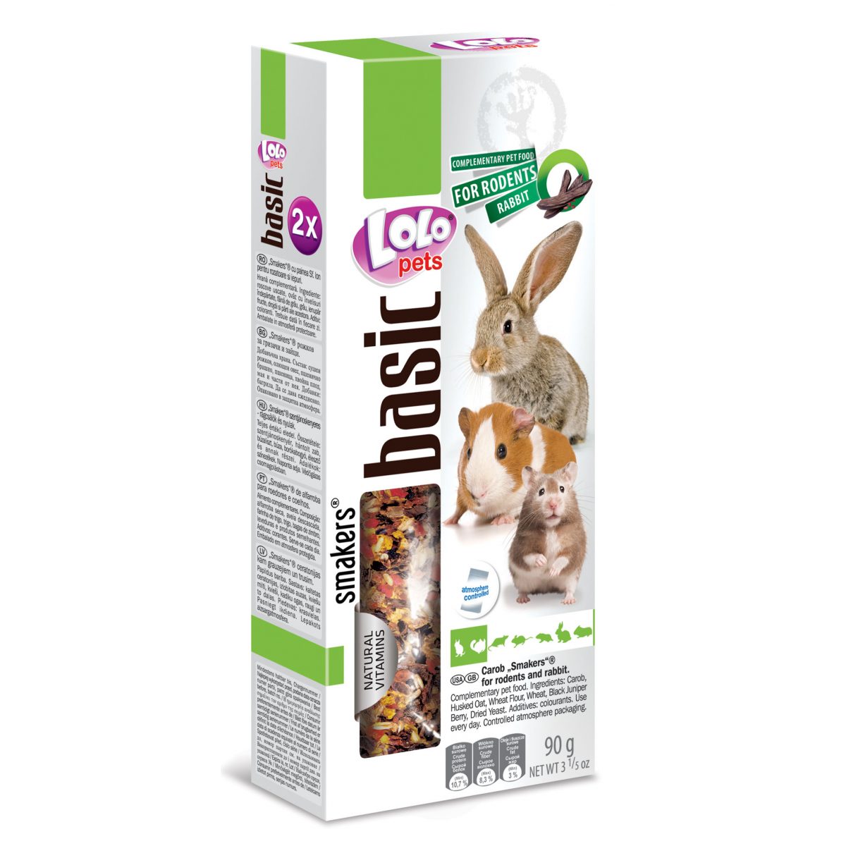 LOLOPETS SMAKERS svätojánsky chlieb pre hlodavce, 90 g – Obrázok 1