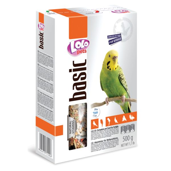 LOLO pets - Basic kompletné krmivo pre andulky, 500 g