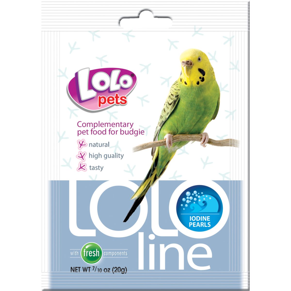 LOLO pets - perličky s jódom pre andulky, 20 g – Obrázok 1