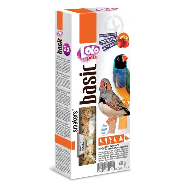 LOLO pets - Smakers ovocné tyčinky pre zebričky, 90 g
