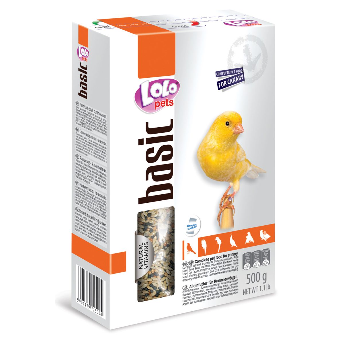 LOLO pets - Basic kompletné krmivo pre kanáriky, 500 g – Obrázok 1