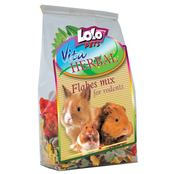 LOLOPETS VITA HERBAL mix vločiek pre hlodavce, 150 g