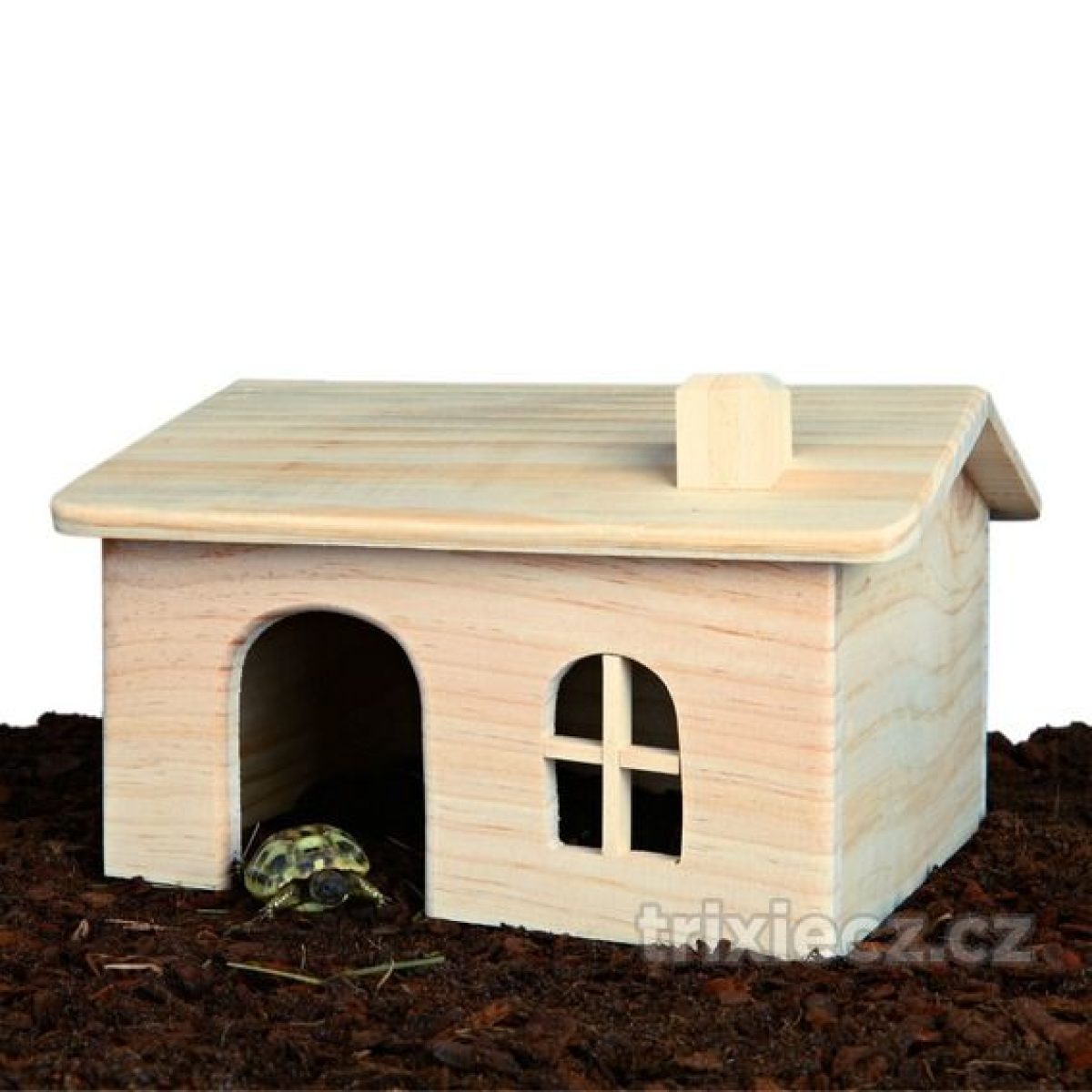 Domček so sedlovou strechou pre myši a škrečky 15 x 11 x 15 cm – Obrázok 2