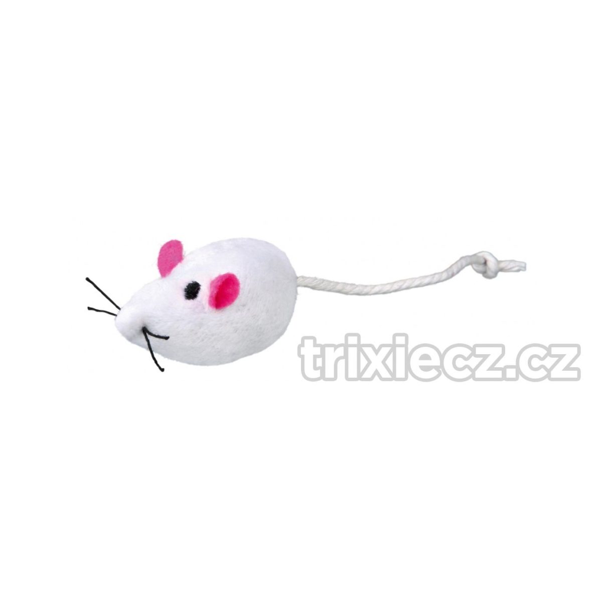 Plyšová myš s rolničkou, 5 cm (2 ks) – Obrázok 2