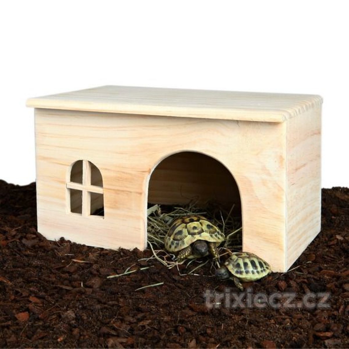 Domček pre škrečka s rovnou strechou 15 x 12 x 15 cm – Obrázok 2