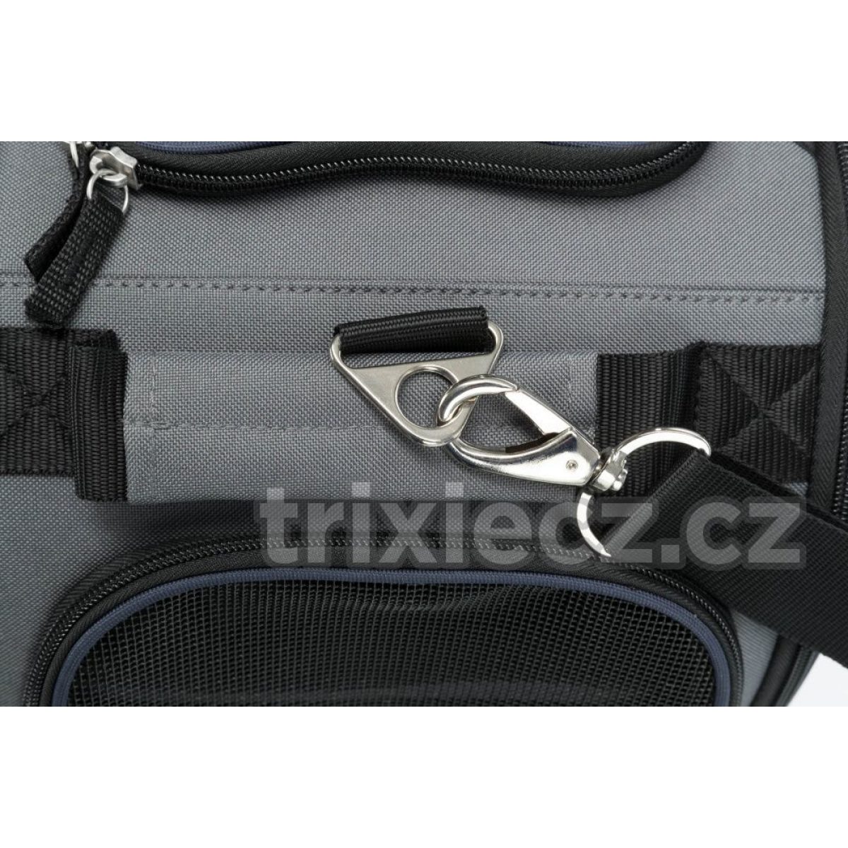 Transportná taška WINGS do lietadla, 28 x 23 x 46 cm, sivá / modrá – Obrázok 7