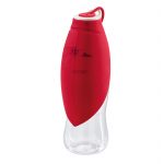 HUNTER - cestovná fľaša s miskou LIST 550 ml, červená