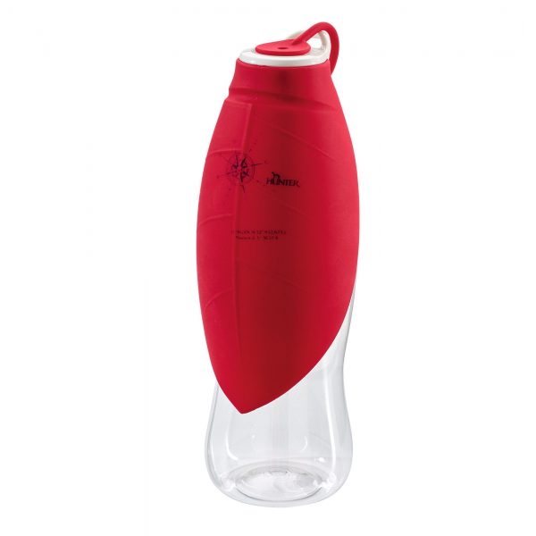 HUNTER - cestovná fľaša s miskou LIST 550 ml, červená